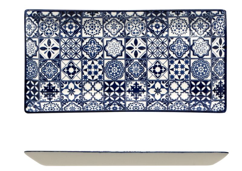 Piatto Rettangolare 23,7 x 12 cm Sintra Blue - Lioness