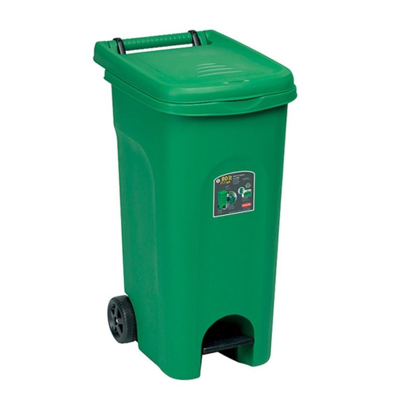 Bidone Raccolta Differenziata 80 l Verde Urban Eco System - Stefanplast