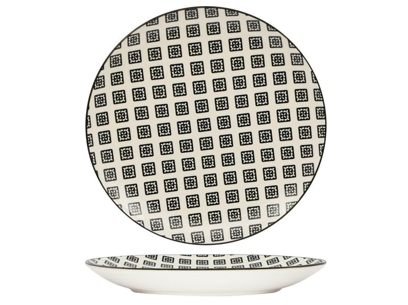Piatto Piano Black 28,5 cm Mosaik - Lioness