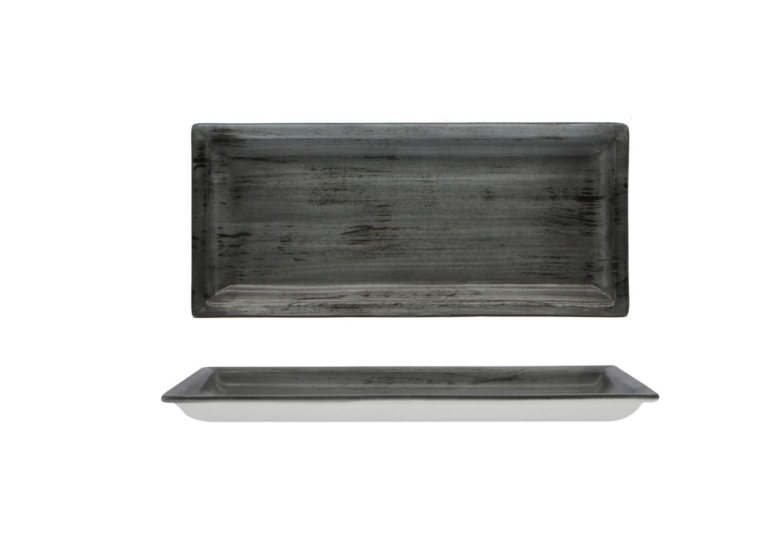 Piatto Rettangolare 31 x 14 cm Justcolor Grey - Lioness
