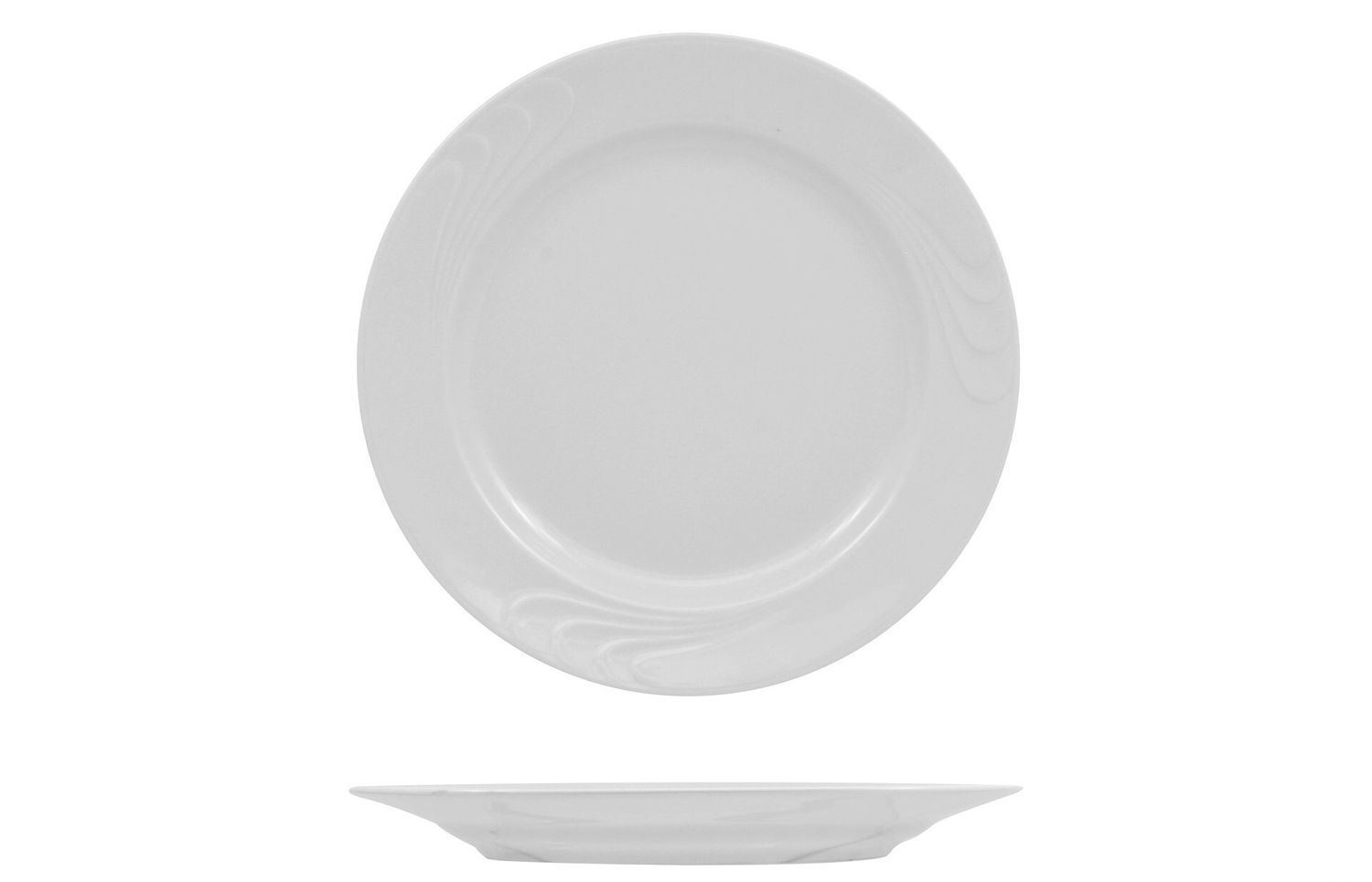 Piatto Piano 25 cm Lidia Bianco - Lubiana