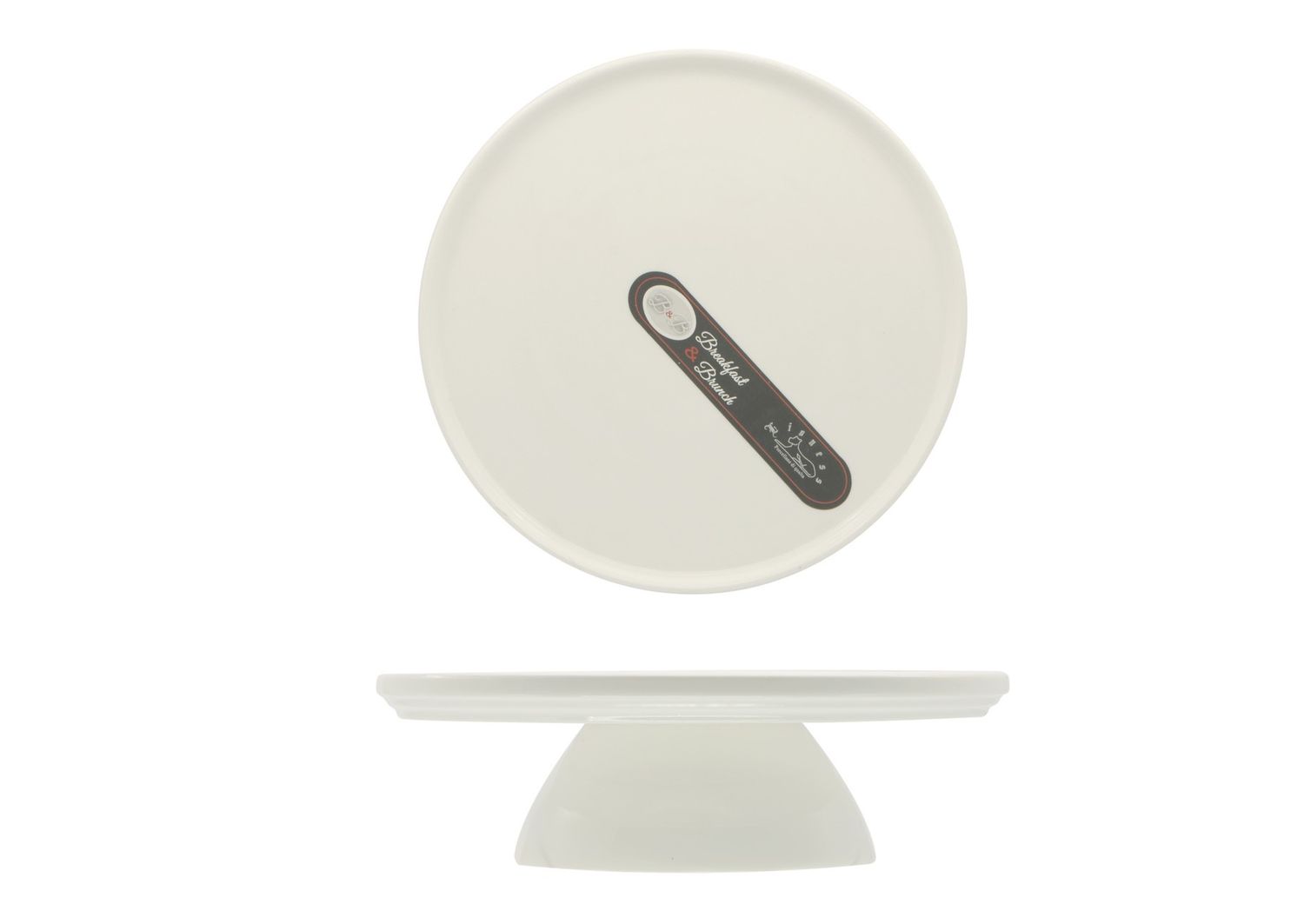 Alzata Torta Tonda 25 x 7,3 cm B&amp;B Breakfast &amp; Brunch - Lioness