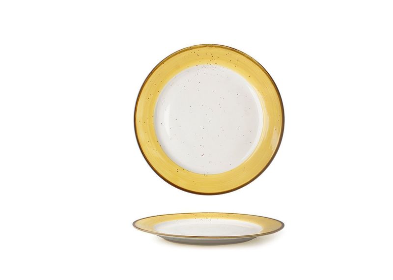 Piatto Piano Giallo 21 cm Just - Lioness