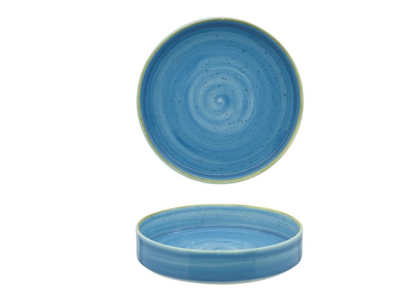Piatto Fondo Bordo Alto 20 cm Aqua Blu Kaden - Sango Hospitality