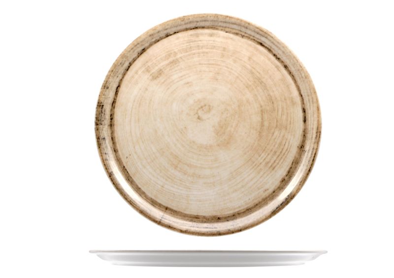 Piatto Pizza 31 cm Tree Tabacco - Saturnia