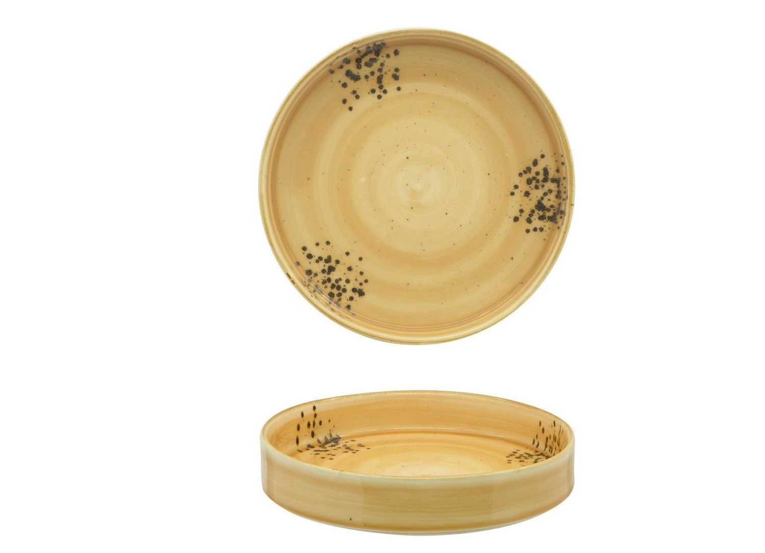 Piatto Fondo Bordo Alto 20 cm Sunrise Yellow Kaden - Sango Hospitality