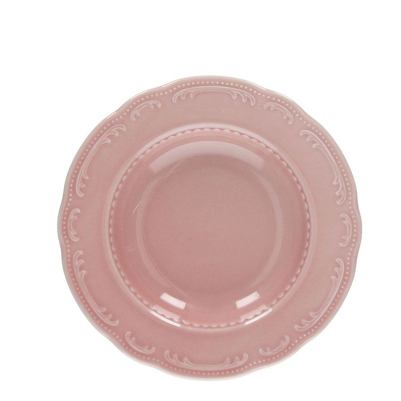 Piatto fondo 23,5 cm Vecchio Vienna Rosa - Tognana