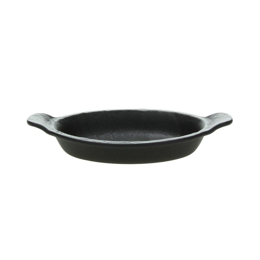 Piatto ovale forno 2 manici 20,5 cm Vulcania Black - Tognana
