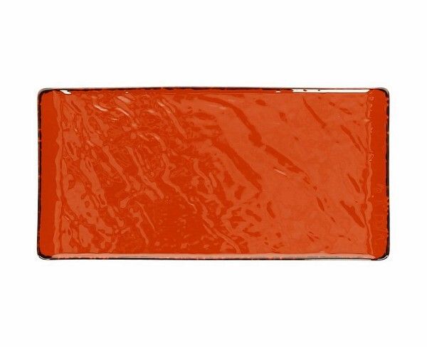 Piatto rettangolare 30 x 15 cm Vulcania Veggie Orange - Tognana