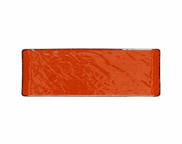Piatto rettangolare 30 x 10 cm Vulcania Veggie Orange - Tognana