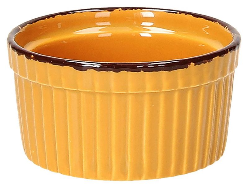 Ramequin costolato 9 cm Vulcania Veggie Yellow - Tognana