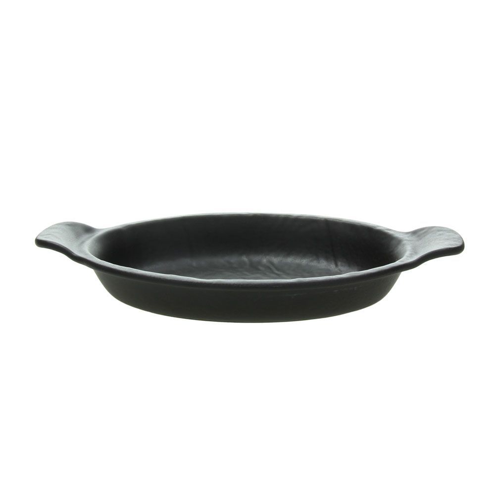 Piatto ovale forno 2 manici 28,5 cm Vulcania Black - Tognana