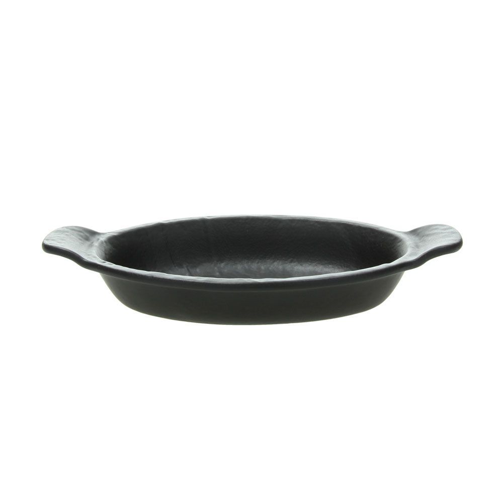 Piatto ovale forno 2 manici 23,5 cm Vulcania Black - Tognana