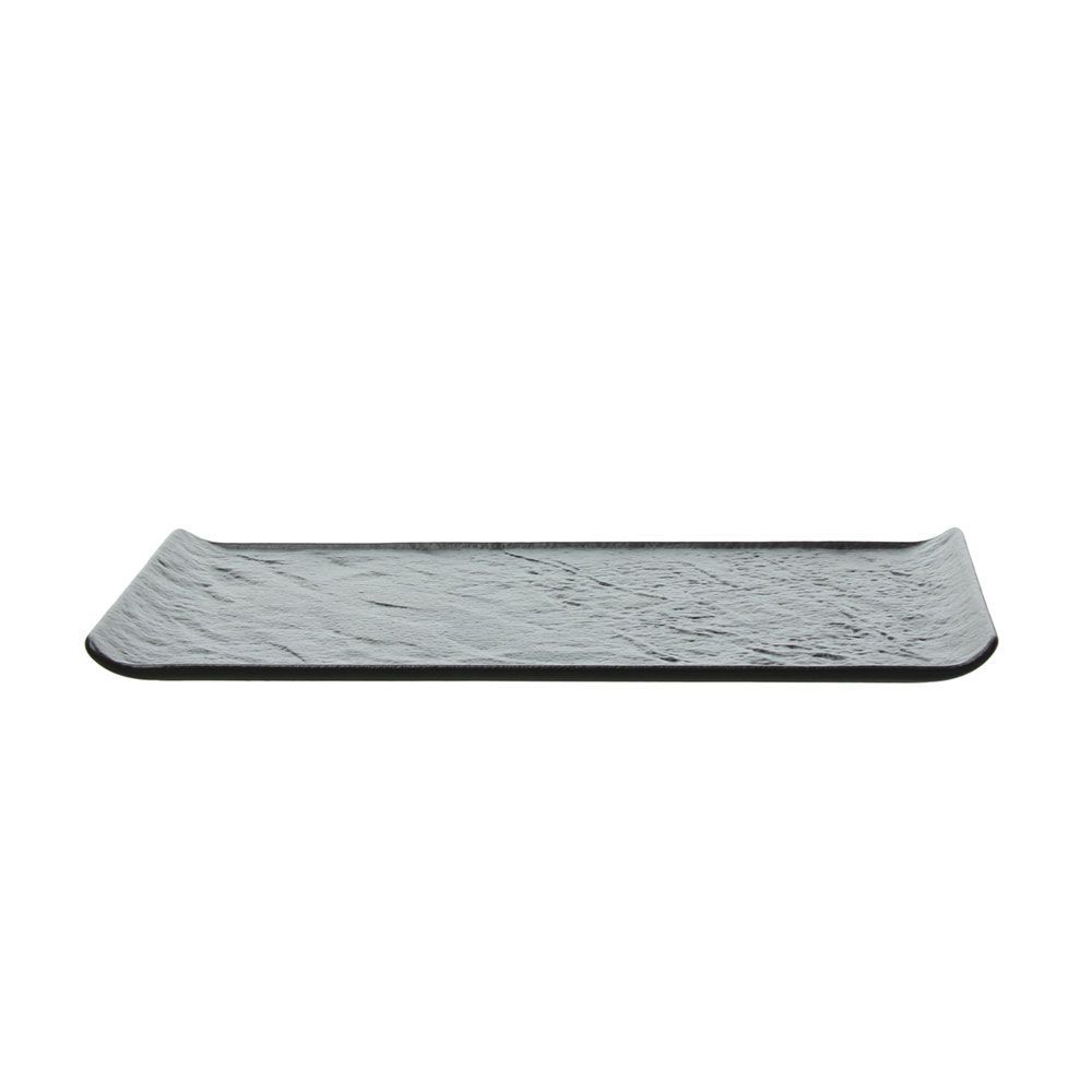 Piatto rettangolare 20 x 15 cm Vulcania Black - Tognana