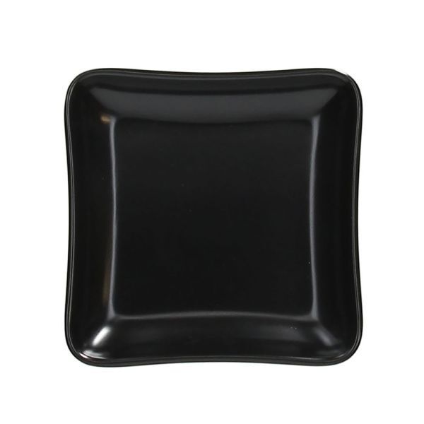 Piattino quadrato 10 x 10 cm Black Show Plate Finger Food - Tognana