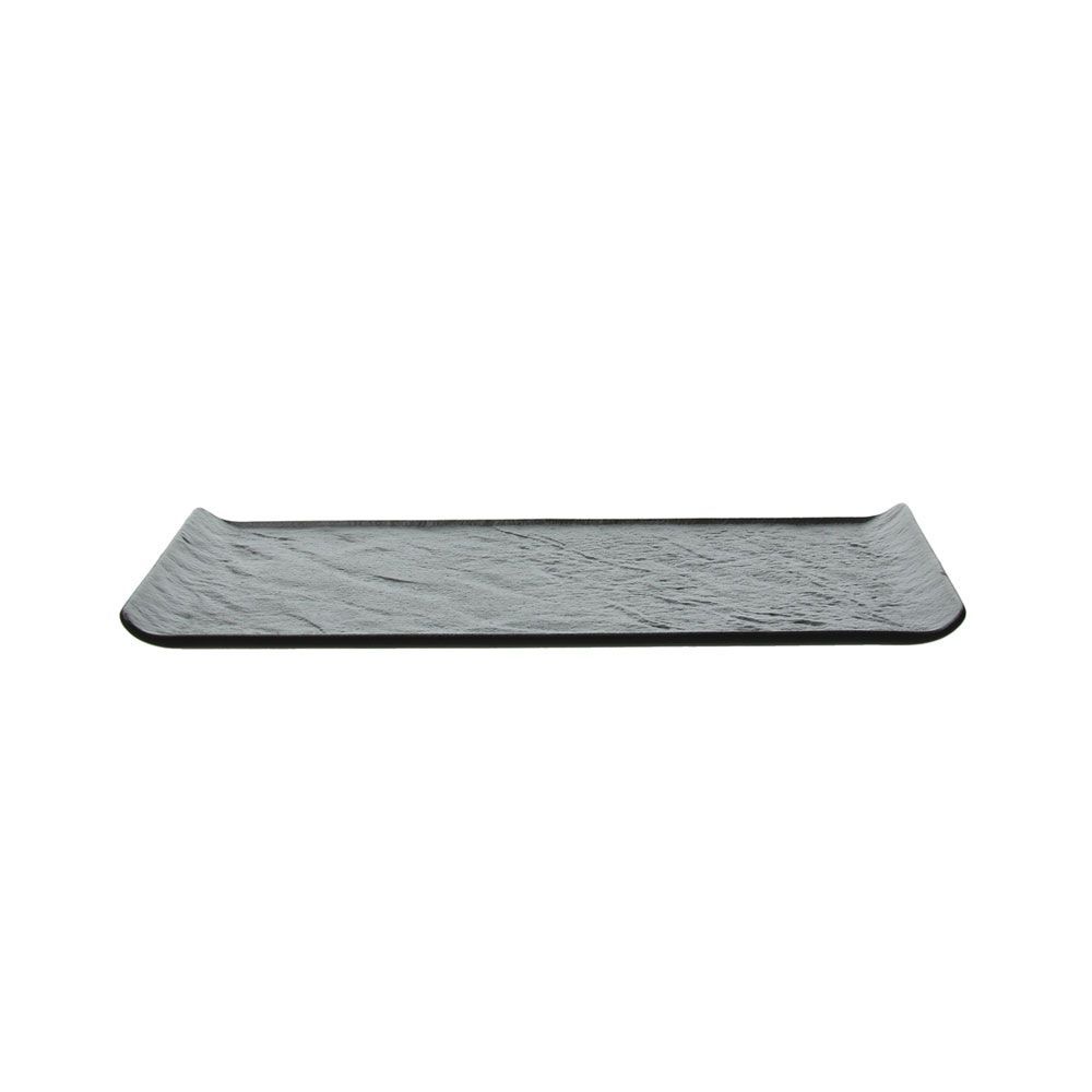 Piatto rettangolare 29,5 x 14,5 cm Vulcania Black - Tognana