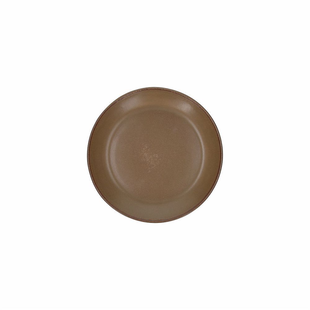 Piatto dessert 21 cm Terracotta Brown biscuit - Tognana