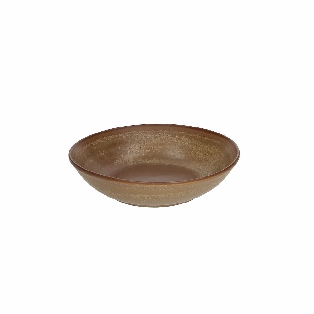 Piatto fondo 20 cm Terracotta Brown biscuit - Tognana