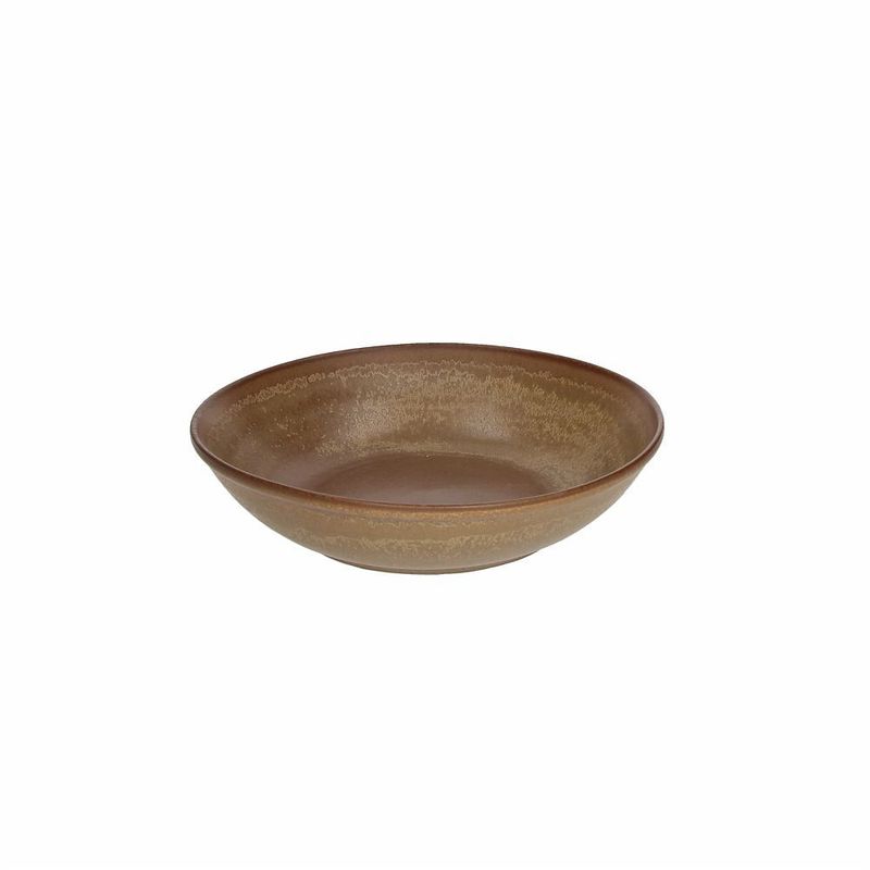 Piatto fondo 20 cm Terracotta Brown biscuit - Tognana
