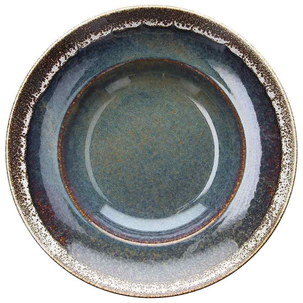 Pasta bowl 26 cm Bloom Blue e Brown - Tognana