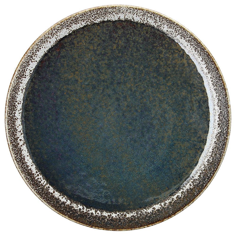 Piatto dessert 21 cm Bloom Blue e Brown - Tognana