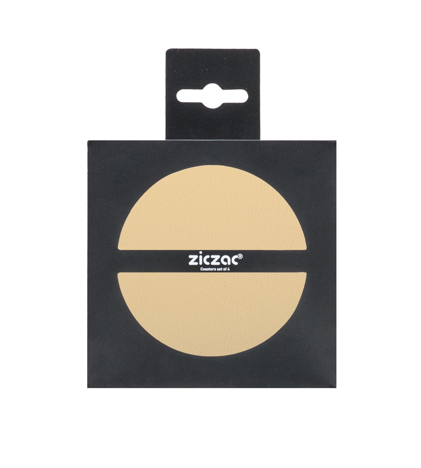 Sottobicchieri Ecopelle 4 pz. 10 cm Sabbia - Tirolix