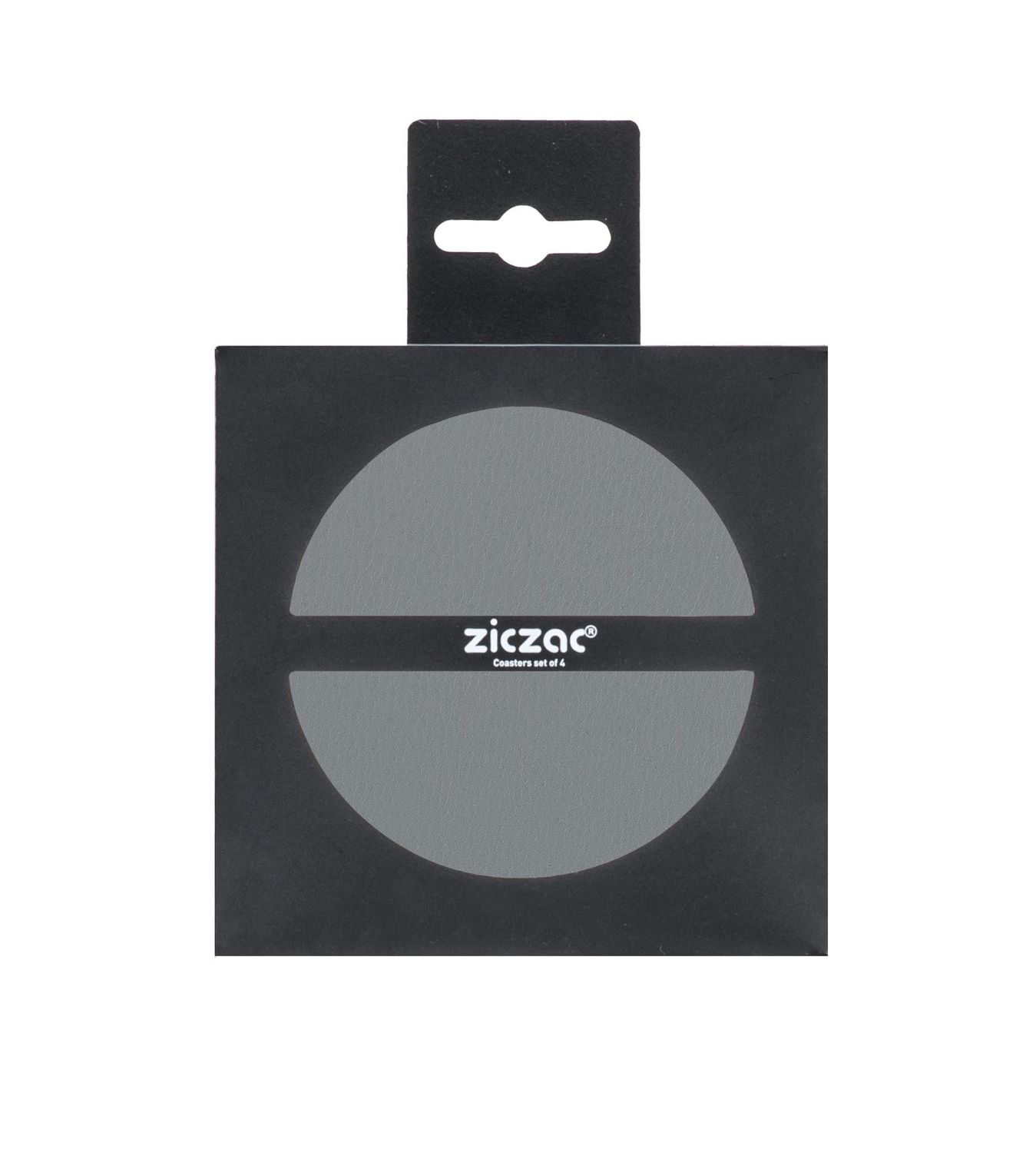 Sottobicchieri Ecopelle 4 pz. 10 cm Grigio - Tirolix