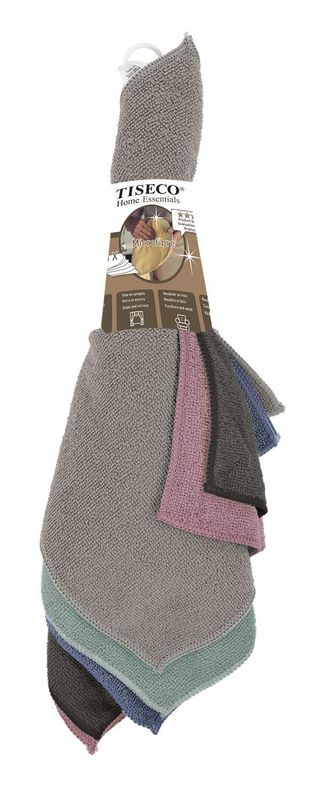 Panno in Microfibra 5 Pezzi 30,5 x 30,5 cm Multicolore - Tirolix