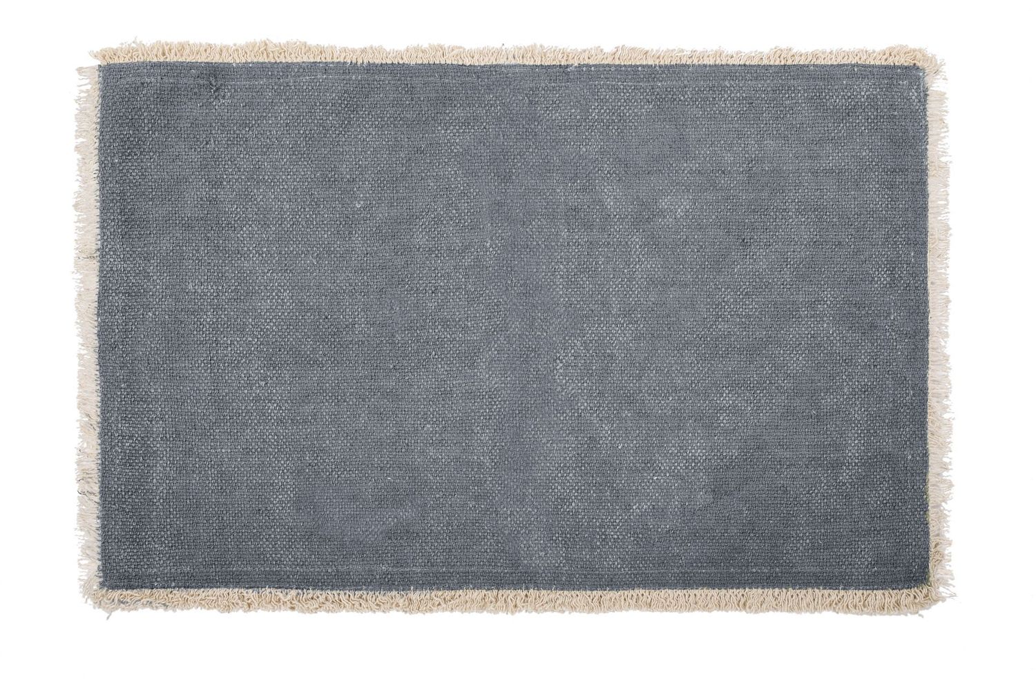 Tovaglietta Piccole Frange 33x48 cm Blu Pietra - Tirolix