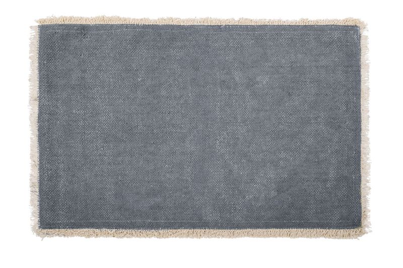 Tovaglietta Piccole Frange 33x48 cm Blu Pietra - Tirolix
