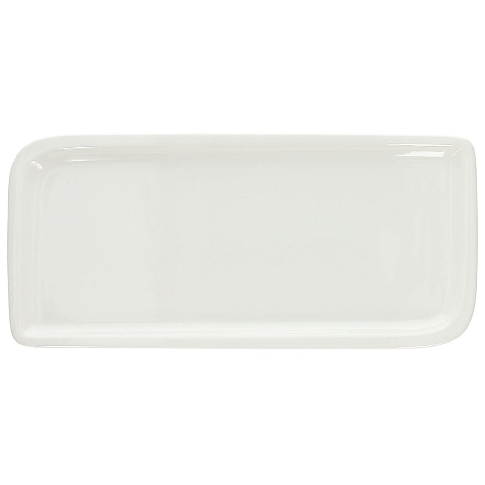Piatto rettangolare 36 x 16,5 cm Attitude White - Tognana