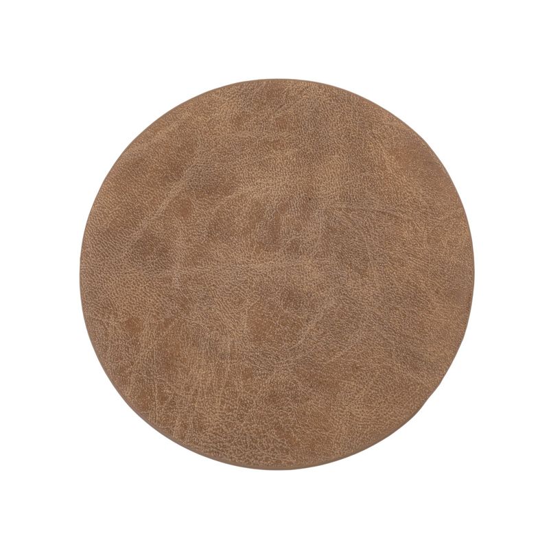 Sottobicchieri Ecopelle 4 pz. 9,5 cm Marrone Chiaro - Tirolix