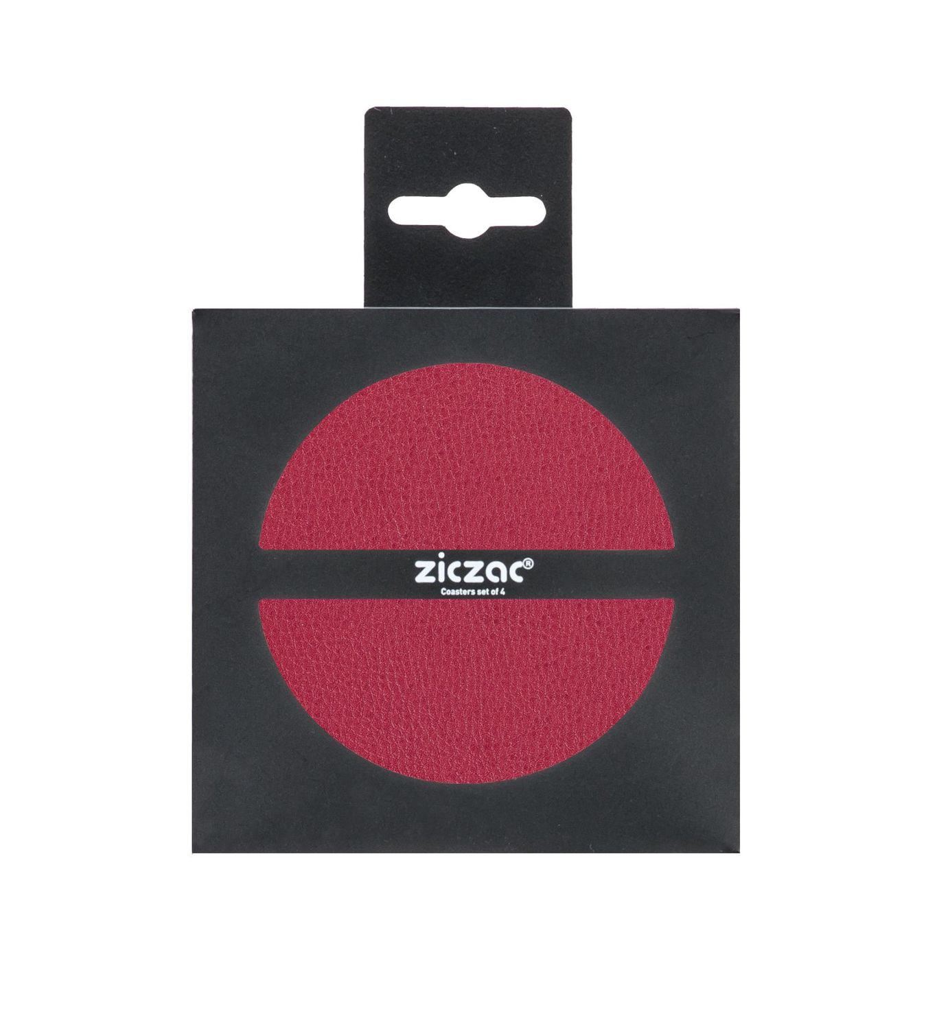 Sottobicchieri Ecopelle 4 pz. 10 cm Rosso - Tirolix