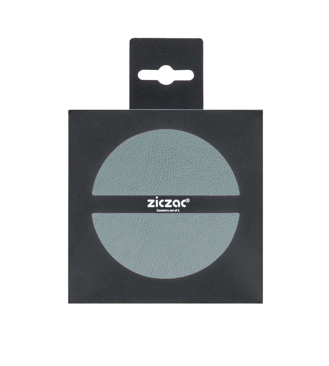 Sottobicchieri Ecopelle 4 pz. 10 cm Blu Pietra Chiaro - Tirolix