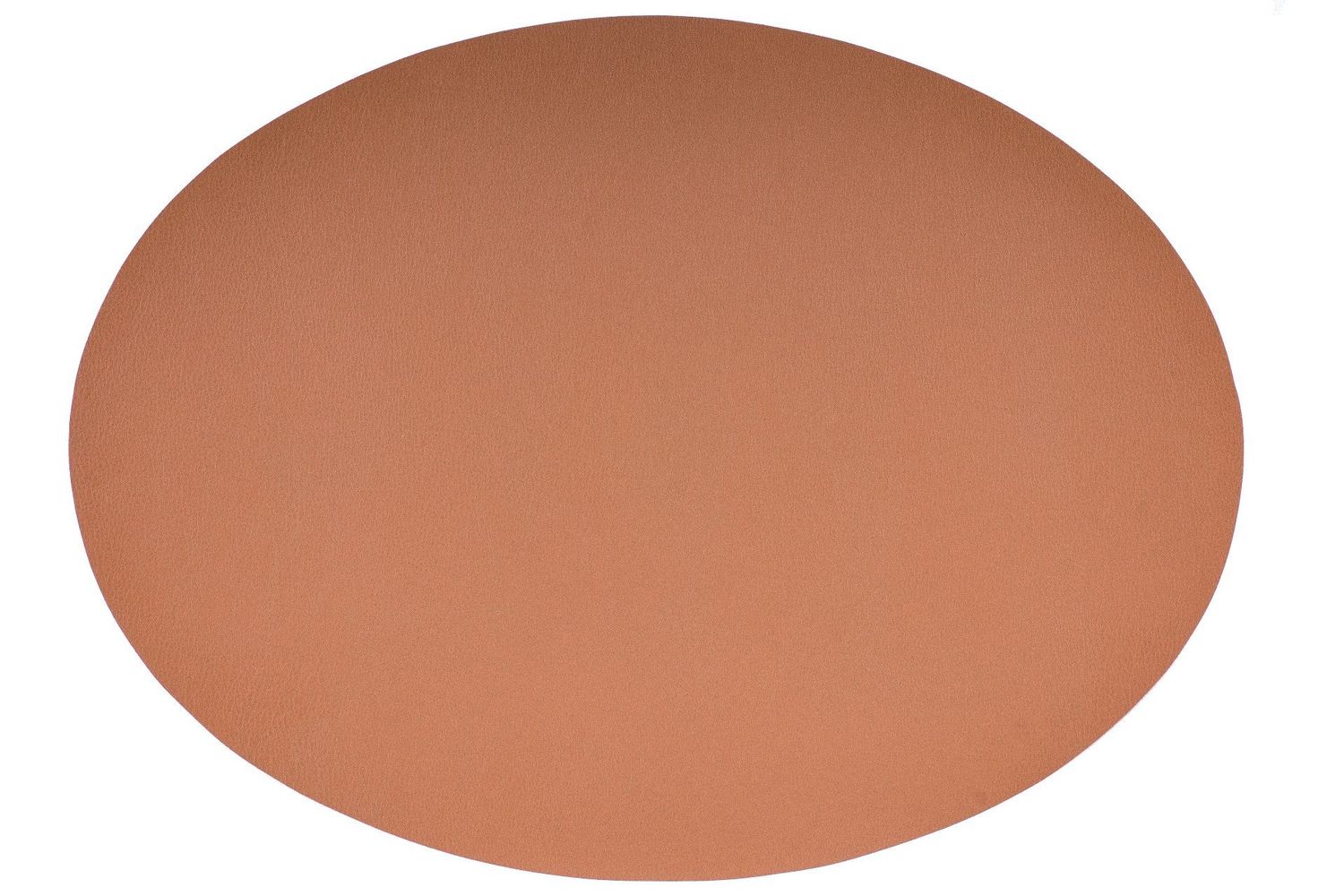 Tovaglietta Ovale Ecopelle 33x45 cm Pesca Caramello - Tirolix