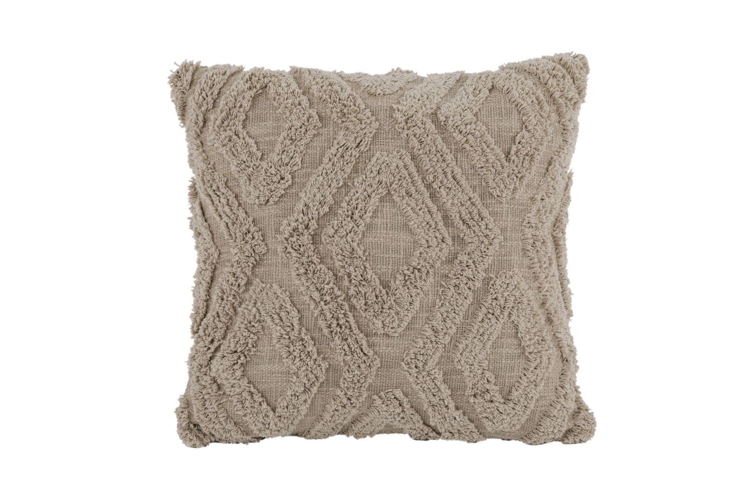 Cuscino Trapuntato 45 x 45 cm Taupe - Tirolix