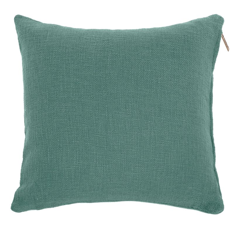 Cuscino in Cotone Slub 60 x 60 cm Verde - Tirolix