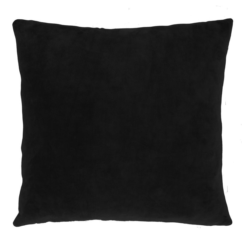 Cuscino in Velluto 45 x 45 cm Nero - Tirolix