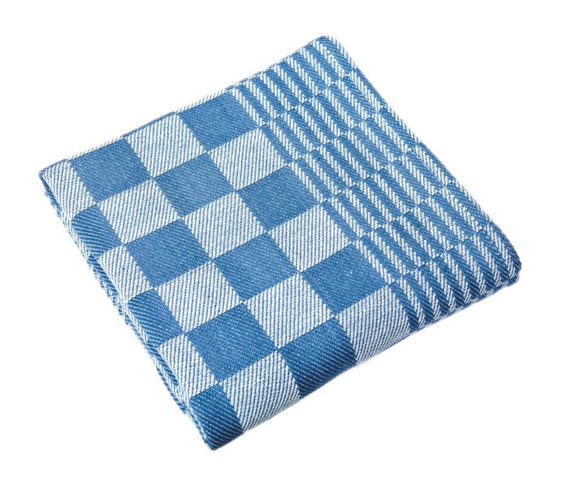 Canovacci/Strofinacci a Scacchi 6 Pezzi 65 x 65 cm Blu - Tirolix