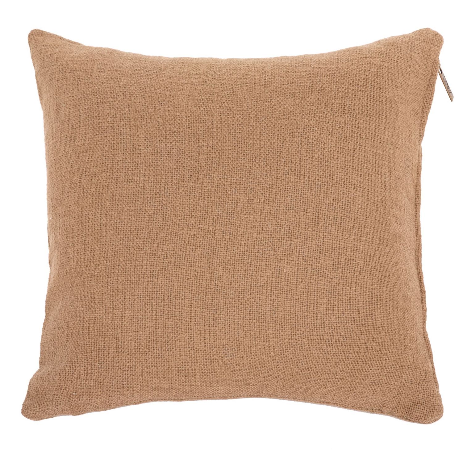 Cuscino in Cotone Slub 45 x 45 cm Indian Tan - Tirolix