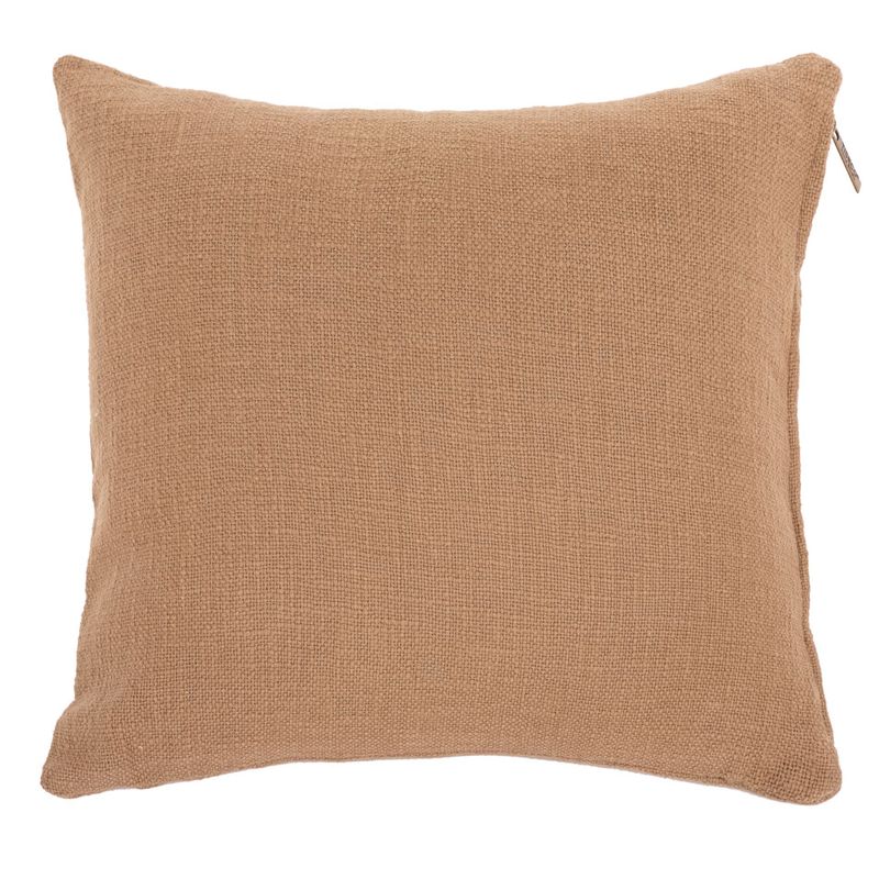 Cuscino in Cotone Slub 45 x 45 cm Indian Tan - Tirolix
