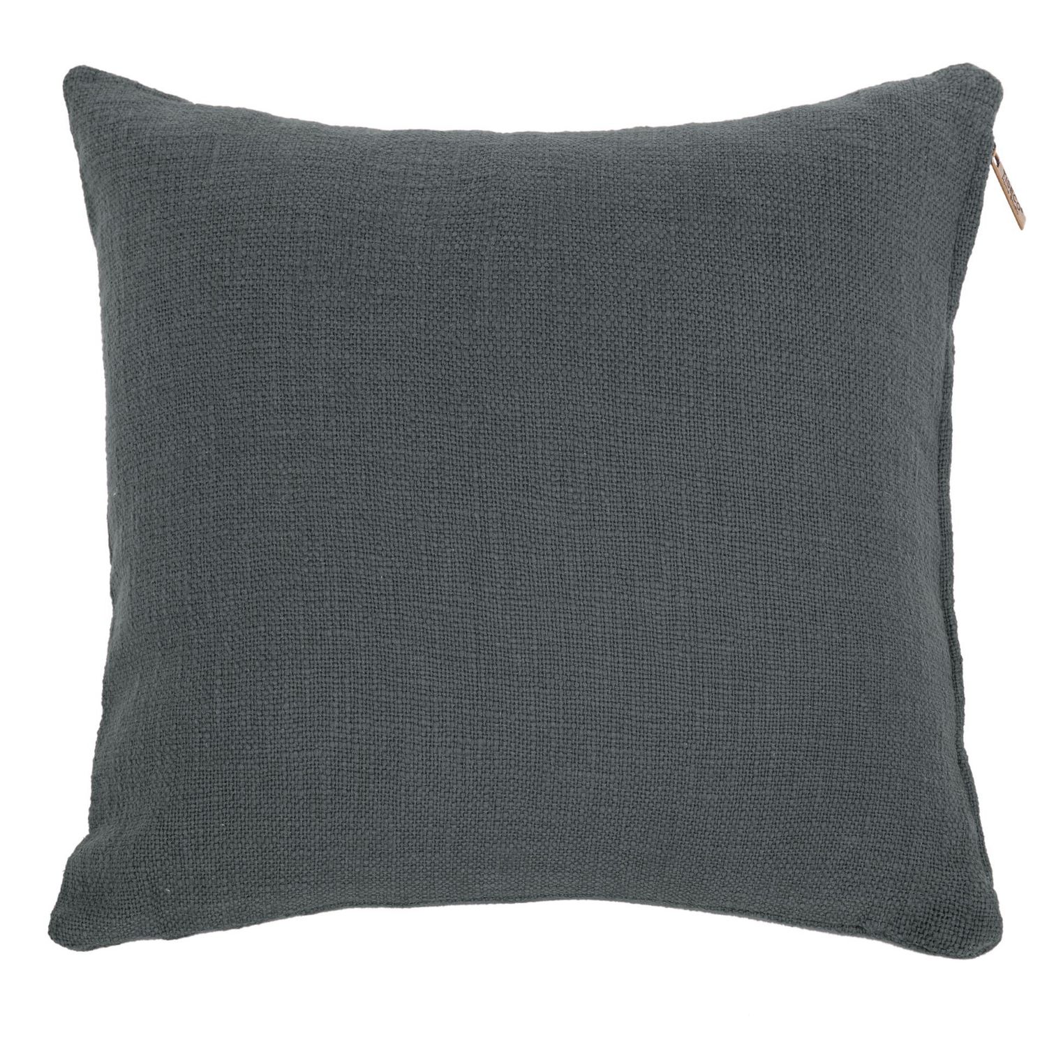 Cuscino in Cotone Slub 45 x 45 cm Grigio - Tirolix