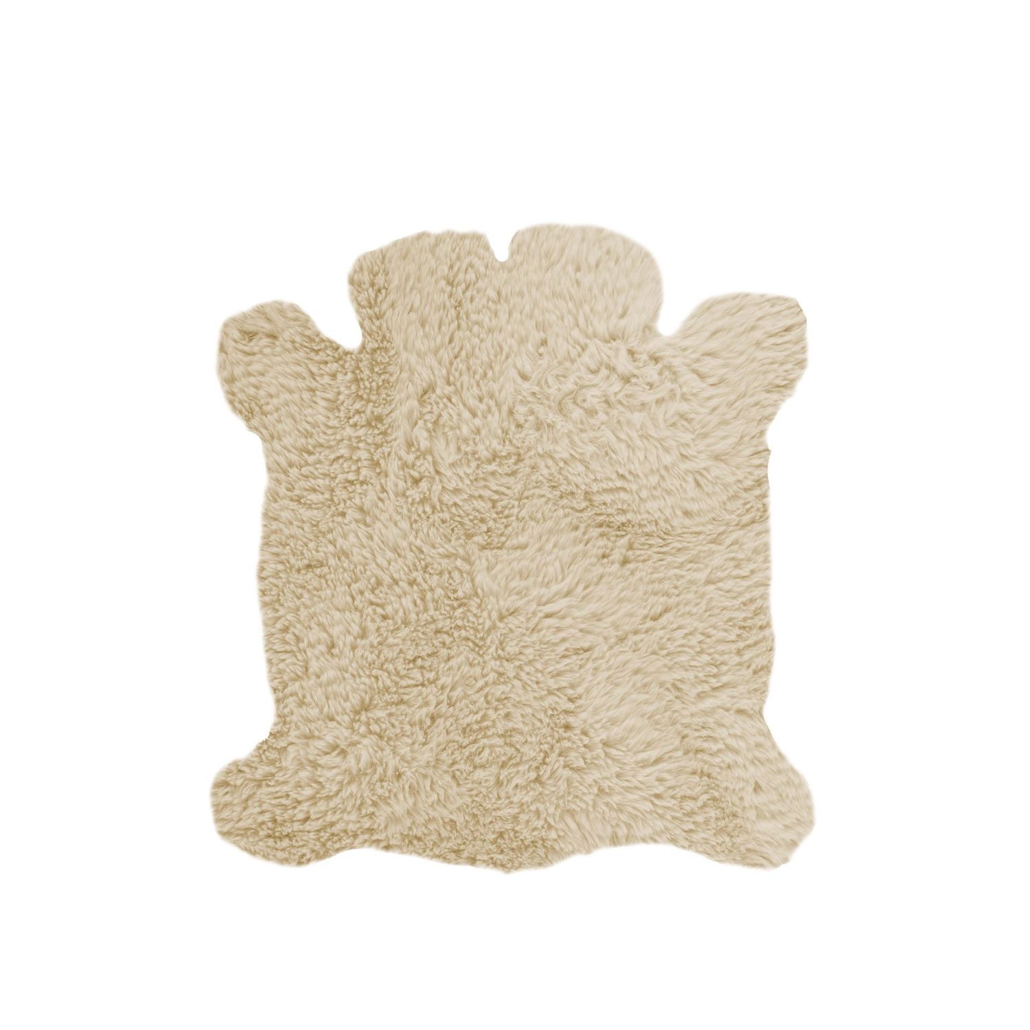Tappeto in Pelle di Pecora 35 x 40 cm Crema - Tirolix