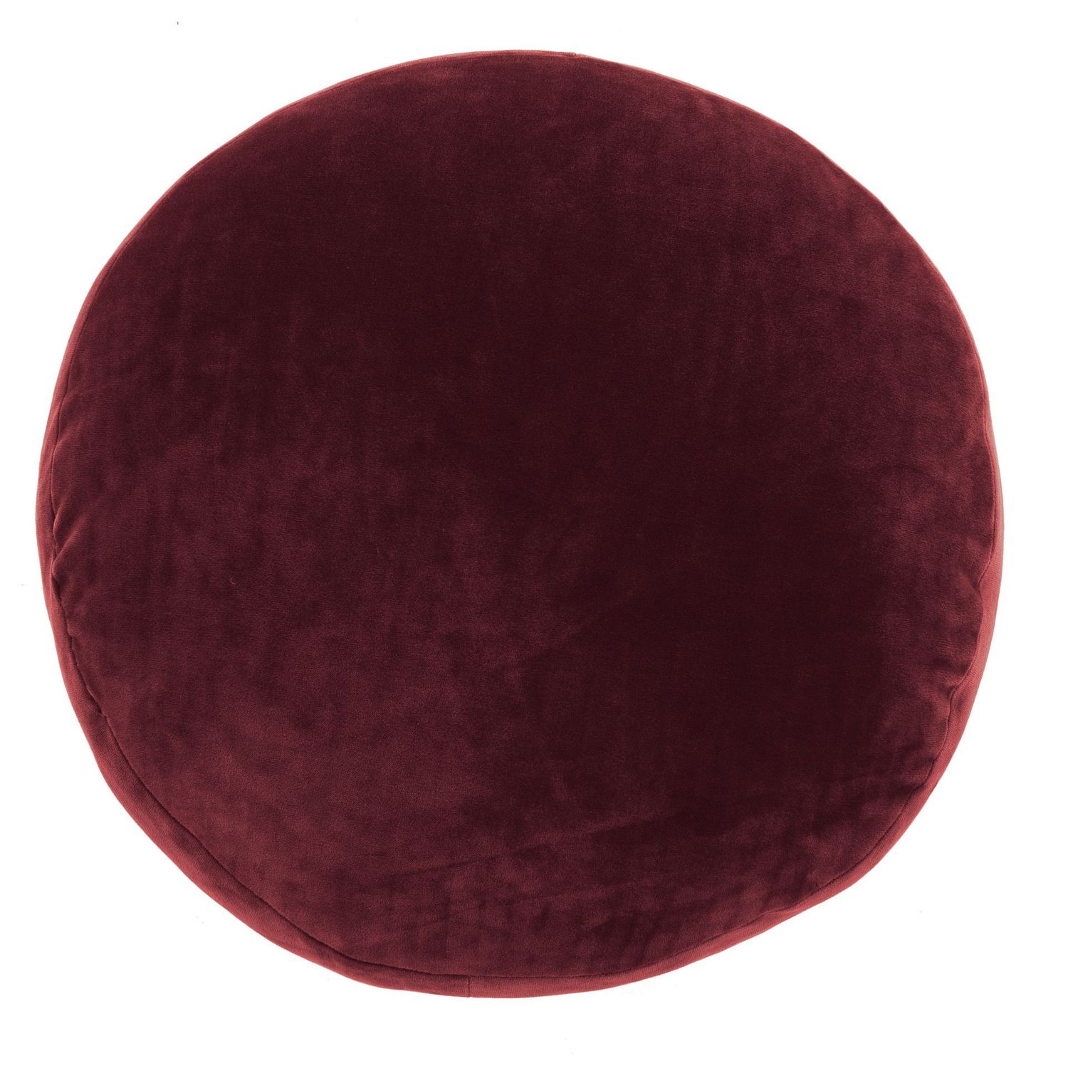 Cuscino in Velluto Rotondo 40 cm Rosso - Tirolix