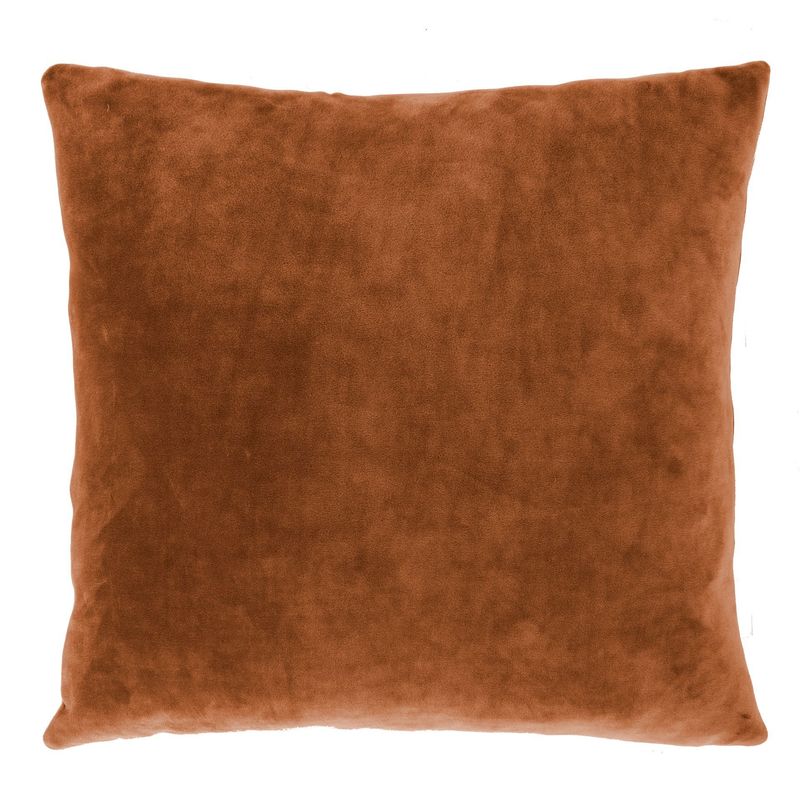 Cuscino in Velluto 45 x 45 cm Ruggine - Tirolix
