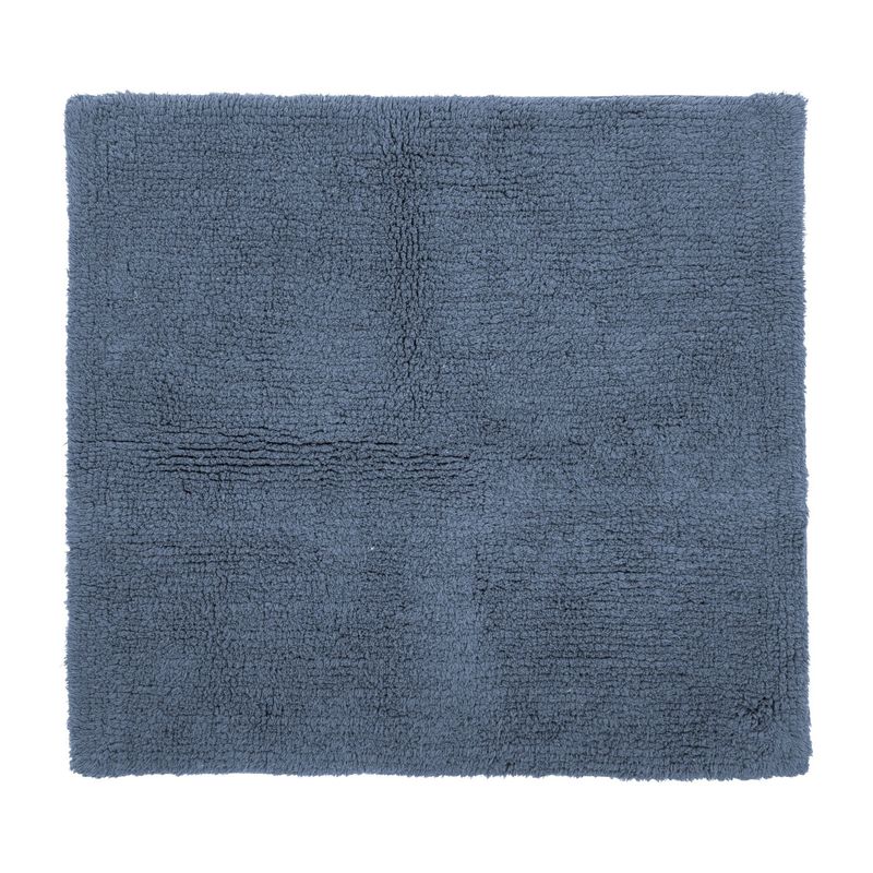 Tappeto da Bagno in Spugna 60 x 60 cm Blu Pietra - Tirolix
