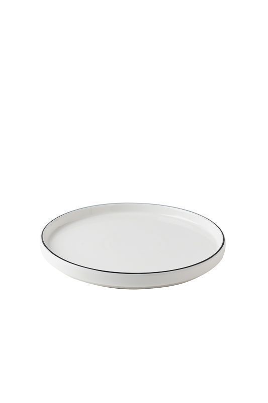 Piatto Frutta Impilabile 20 cm Filo Nero - Table Top