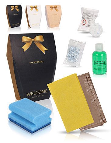 Kit Pulizia Cucina 10 per Strutture Ricettive 40 Pezzi Luxury Brand - Tirolix