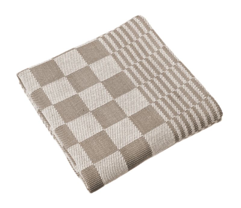 Canovacci/Strofinacci a Scacchi 6 Pezzi 65 x 65 cm Taupe - Tirolix