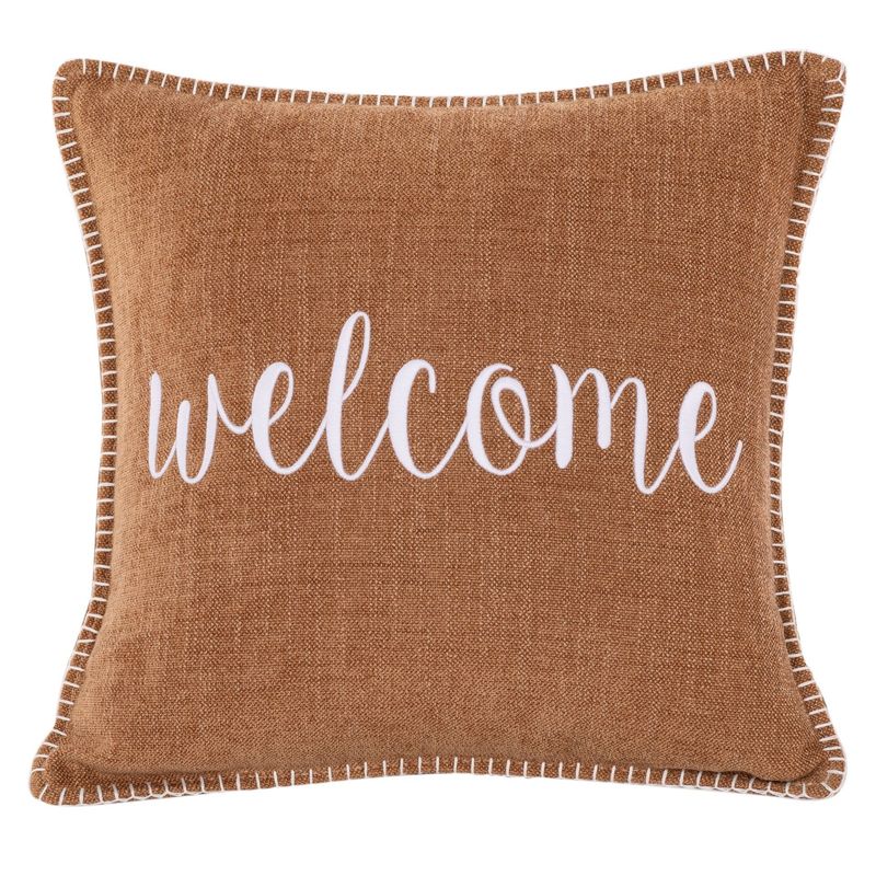 Cuscino con Scritta 45 x 45 cm Marrone - Tirolix